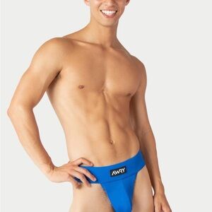 Men's Blue Thong Swim Suit